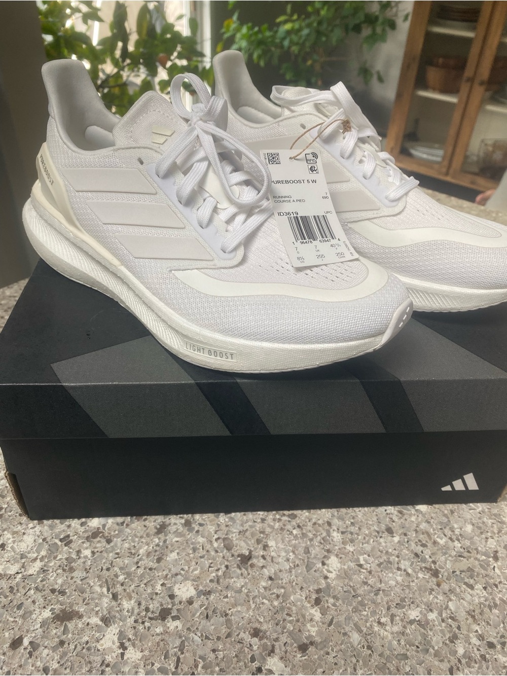 adidas Pureboost 5 W White Running Sneakers